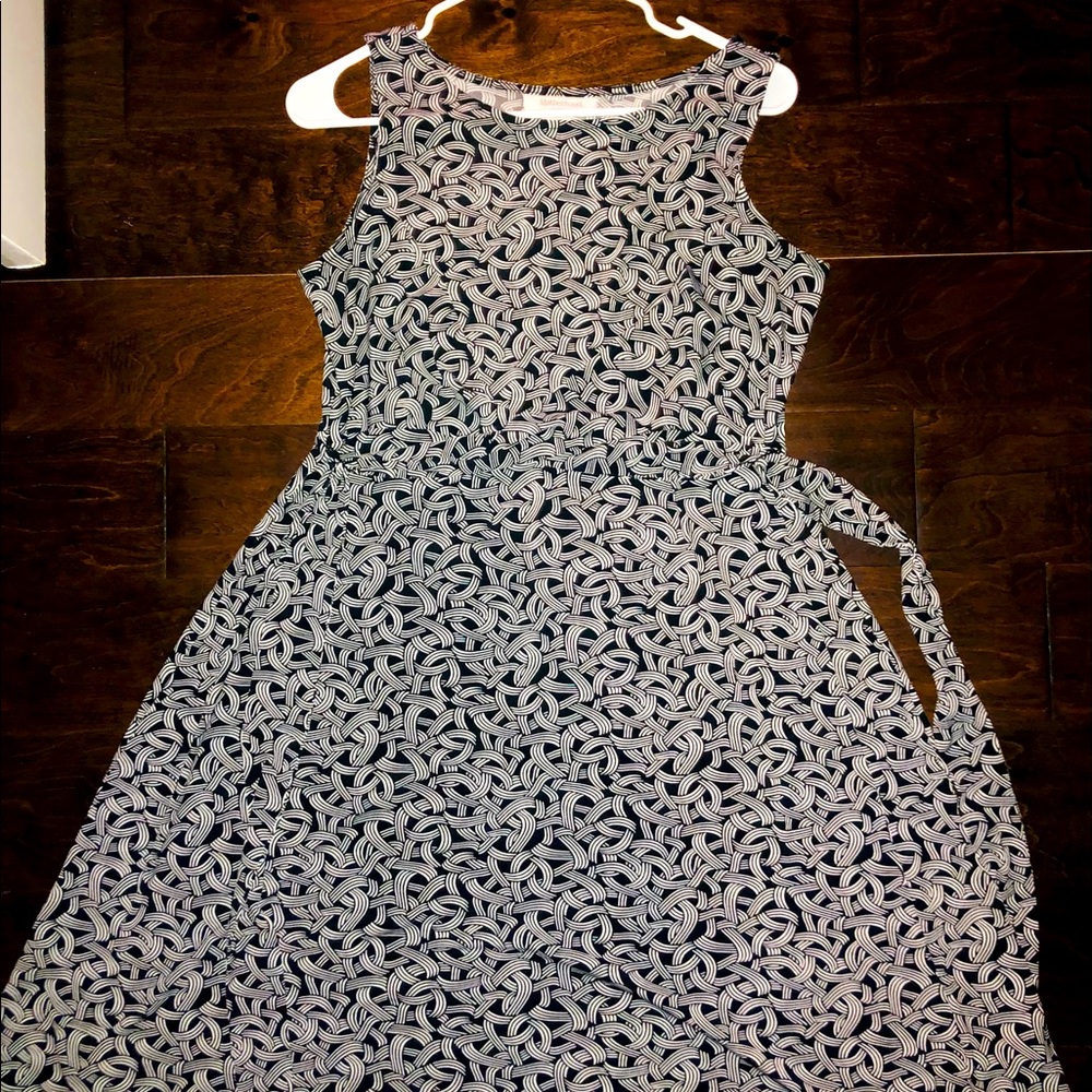 Abstract Print Maternity Dress